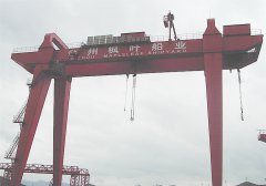 台州枫叶海运船厂ME100 100/10t-36m造船门式起重机